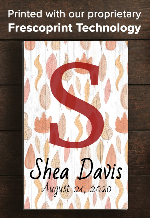 Monogram Name Sign for Baby Boy or Girl Nursery or Child's Room