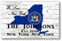 New York Home Sign - Personalized Family Name & Established Date - Custom Wood