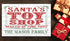 Personalized Santa's Toy Shop Christmas Sign - Custom Family Name Holiday Decoration