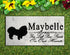 Pekingese Memorial Stone - Custom Personalized Marble Grave Marker