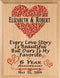 6 Year Anniversary Gift – Personalized Plaque with “Every Love Story Is Beautiful” Inscription