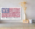 Personalized American Flag Sign Pledge of Allegiance Family Name