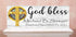Baptism Gift - Personalized God Bless with Name and Christening Date