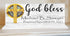 Baptism Gift - Personalized God Bless with Name and Christening Date