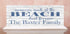 Beach Home Sign - Personalized with Family Name Coastal Decor