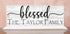 Blessed Family Name Sign - Personalized for Mantel or Shelf Solid Wood