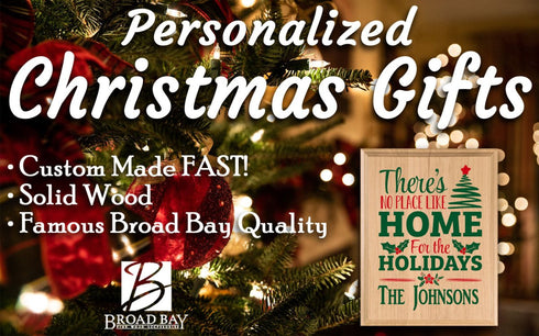 PERSONALIZED Christmas Family Sign There's No Place Like Home For The Holidays