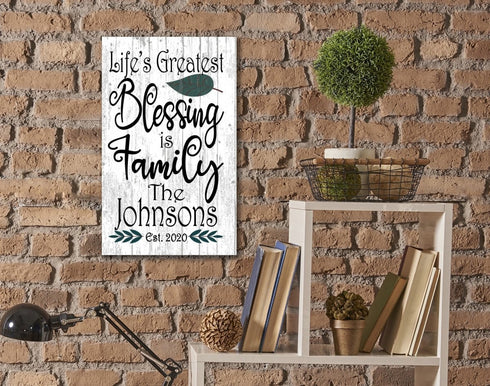 Personalized Family Name Decor CUSTOM Housewarming Wall Art Sign