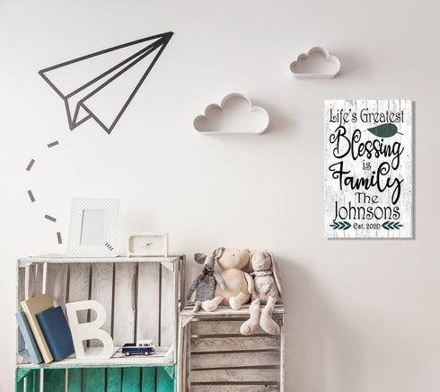 Personalized Family Name Decor CUSTOM Housewarming Wall Art Sign