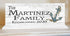 Personalized Family Name Sign Nautical Coastal Décor