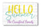 Personalized Family Name Sign Summer Decor Gift