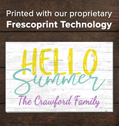 Personalized Family Name Sign Summer Decor Gift