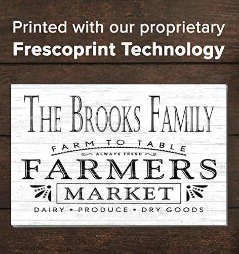 Personalized Farmer's Market Farmhouse Sign Kitchen or Pantry Rustic Décor
