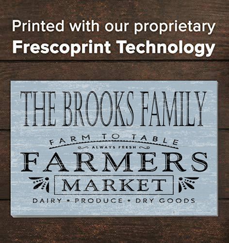 Personalized Farmer's Market Farmhouse Sign Kitchen or Pantry Rustic Décor