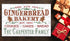 Personalized Gingerbread Bakery Christmas Sign - Custom Family Name Vintage Holiday Decoration