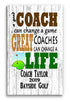 Personalized Golf Coach Gift Plaque - Custom Wood Award for Great Coaches