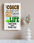 Personalized Golf Coach Gift Plaque - Custom Wood Award for Great Coaches