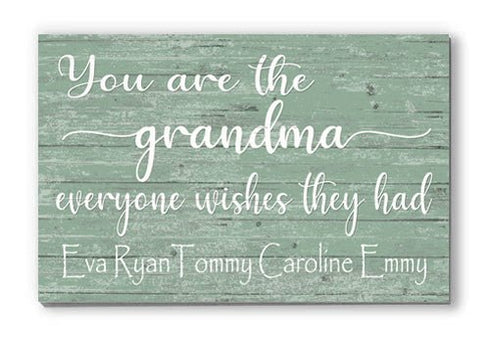 Personalized Grandma Gift Sign You Are The Grandma Everyone Wishes They Had