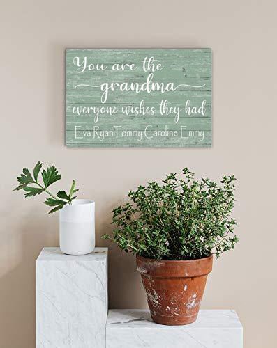 Personalized Grandma Gift Sign You Are The Grandma Everyone Wishes They Had