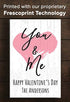 You and Me Personalized Valentine's Day or Anniversary Sign - Custom Family Name