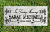 In Loving Memory Memorial Stone - Personalized Marble Remembrance Plaque