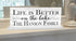 Life Is Better On The Lake Sign - Personalized Custom Lake House Decor