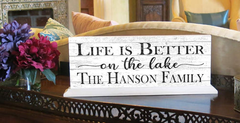 Personalized Lake House Sign Life Is Better On The Lake