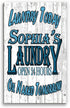 Personalized Laundry Room Signs - Wash Dry Fold - Choose Your Design