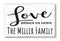 Personalized Love Brings Us Home Family Sign