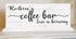 Love Is Brewing Coffee Bar Sign - Personalized Custom Name Coffee Lover Gift