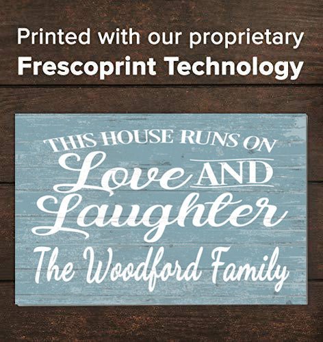 Personalized Rustic Sign Family Name Farmhouse Style