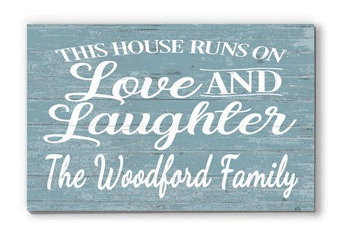 Personalized Rustic Sign Family Name Farmhouse Style