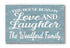 Personalized Rustic Family Name Sign - Custom Farmhouse Style Home Decor