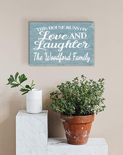 Personalized Rustic Sign Family Name Farmhouse Style