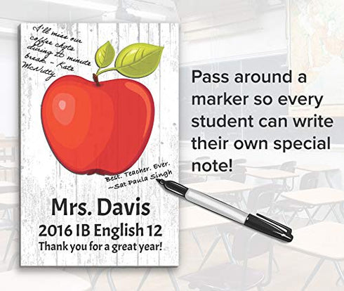 Personalized SIGNABLE Teacher Gift -