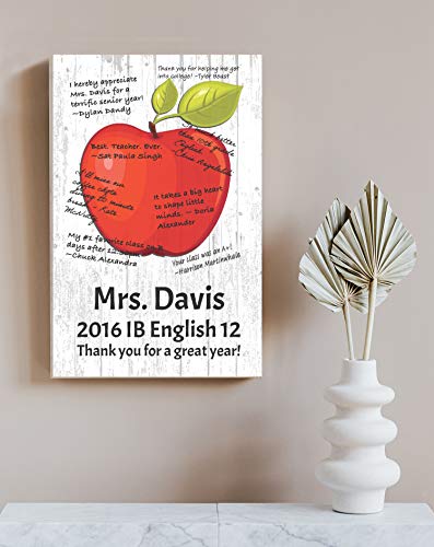 Personalized SIGNABLE Teacher Gift -