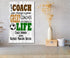 Personalized Soccer Coach Gift Sign - Custom Wood Award for Great Coaches