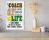Personalized Softball Coach Gift Plaque - Custom Wood Award for Great Coaches