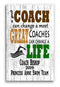 Personalized Swimming Coach Gift Plaque for Great Swim Team Coaches Custom Made