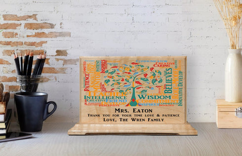 Personalized Teacher Gift Desk Plaque For A Great Teacher