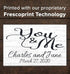 You & Me Wedding or Anniversary Gift Sign - Personalized with Names & Date