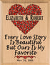 Personalized Wedding Gift or Anniversary Gift Sign - Every Love Story is Beautiful
