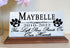 Personalized Dog Memorial Stone Plaque - You Left Paw Prints On Our Hearts