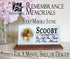 Pet Memorial Plaque With Photo - Personalized Dog or Cat Loss Sympathy Gift Marble 4x8in