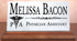 Physician Assistant Desk Nameplate - Personalized Solid Marble PA Name Plate Gift