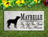 Pit Bull Memorial Stone - You Left Paw Prints On Our Hearts