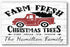 Personalized Red Truck Fresh Christmas Trees Sign - Custom Family Name Holiday Decoration
