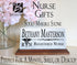 Registered Nurse Desk Nameplate - Personalized Solid Marble RN Name Plate Gift