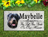 Rottweiler Memorial Stone - Personalized Marble Dog Grave Marker