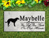 Russian Wolfhound Memorial Stone - Custom Personalized Marble Grave Marker